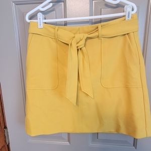 Loft ladies mustard midi skirt.